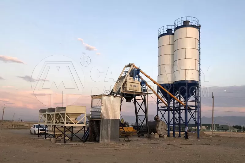 HZS50 concrete baching plant