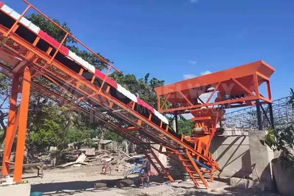 Small Concrete Batching Plant for Sale in Guinea