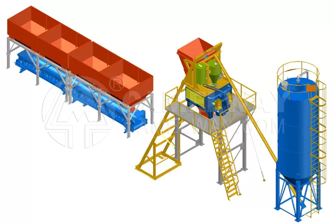 stationary concrete plant